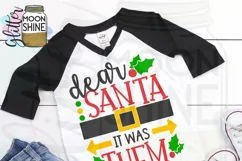 Dear Santa It Was Them SVG DXF PNG EPS Cutting Files Product Image 2