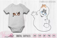 Ghost svg, Halloween svg, Girl ghost svg, little ghost svg, Product Image 2