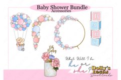 Baby Shower Character Mega Bundle and Backgrounds PNG Product Image 6