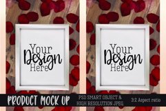 Photo frame Vertical & Horizontal Craft mock up | PSD & JPEG Product Image 2