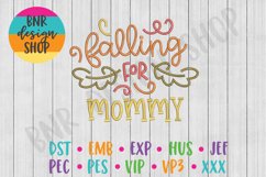 Falling for Mommy Machine Embroidery Design, Fall Embroidery Product Image 1