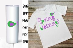 Spring Quotes SVG. Spring Blessings Signs SVG Product Image 1