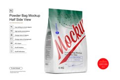 Powder Bag Mockup Half Side View Product Image 1