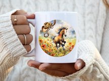 Floral Watercolor Horse Design Product Image 2