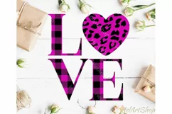 Plaid Heart svg, Valentine svg, Valentines day svg, Love Product Image 1