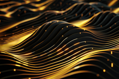 Abstract Glowing Lines on Black Background Wallpaper Product Image 1