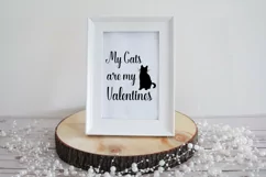 My cats are my Valentines svg funny phrase for t-shirt print Product Image 2