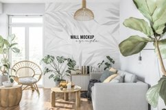 Wall mockup - Wallpaper mockup - Living room Product Image 1