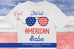 The All American Babe 4th of July Sublimation Product Image 1