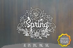 Spring Papercut SVG Product Image 2