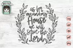 As For Me And My House We Will Serve The Lord SVG Cut File Product Image 2