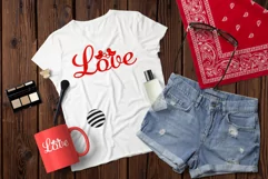 Sign Love SVG, Valentine Day SVG, Bird SVG, Heart SVG Product Image 2