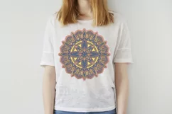 3D Layered Mandala svg mandala 3D Papercut SVG Yoga design Product Image 3