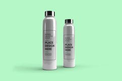 Rounded Long Bottle 3D Mockup Template Photoshop Product Image 1