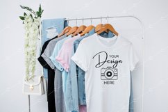 Bella Canvas Mockup 3001 White T-shirt Unisex Tee Mock up Product Image 1