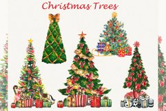Christmas clipart, christmas tree clipart, new year clipart Product Image 1