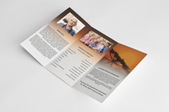 Trifold Funeral Program Template Product Image 2