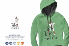 Baseball SVG | Run Like You Stole It SVG | Sports SVG Product Image 1