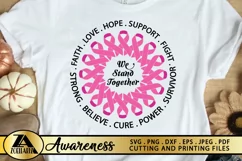 Breast Cancer SVG PNG EPS DXF Awareness SVG Pink Ribbon SVG Product Image 1