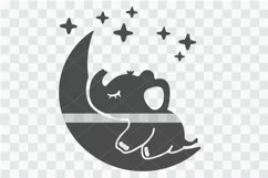 Baby elephant svg, cute elephant, baby shower cut file Product Image 1