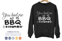 BBQ SVG Cut Files - You Had Me at BBQ Product Image 1