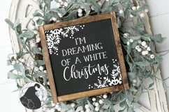Christmas SVG, I'm Dreaming of a White Christmas Cut File Product Image 1