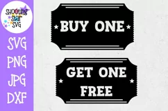 Buy one Get one Free movie ticket - Twin Bodysuit SVG Product Image 1