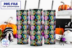 Halloween Pumpkins |20 oz Skinny glass Sublimation Design Product Image 2