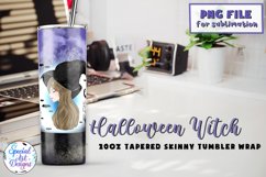 Halloween witch |20 oz Skinny glass Sublimation Design Product Image 1