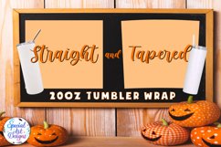 Halloween Pumpkins |20 oz Skinny glass Sublimation Design Product Image 3