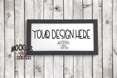 MOCK-UP REVERSE CANVAS 10x20, wood background Product Image 1