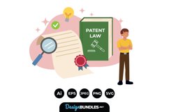 Patent Law Concept Illustrations Product Image 1