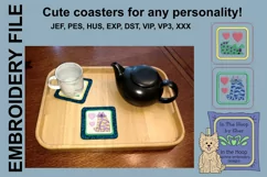 Funky Cat & Dog Coasters - 4 x 4 and 5 x 7 Hoops Product Image 2
