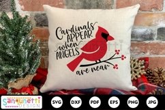 Cardinals appear when angels are near, Memorial svg Product Image 1