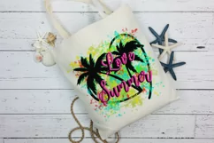 Love Summer Colorful Print | Palm Trees Design | Sublimation Product Image 3