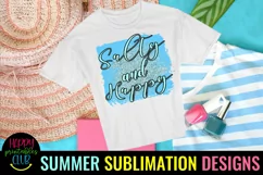 Salty and Happy Beach Sublimation I Summer Sublimation Product Image 2