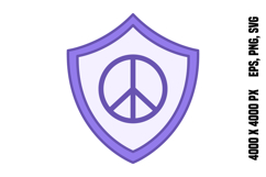 Colored Peace and Security Icon Product Image 1