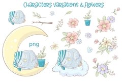 Clipart Cartoon Cute Owls Product Image 5