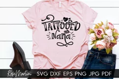 Tattooed Nana SVG Inked Grandma svg Tattoos Product Image 6