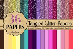SALE OFF 432 Glitter Digital Paper, Princess Kid Party Paper Product Image 11
