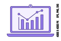 Colored Stock Exchange Icon Product Image 1
