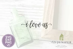 I Love Us SVG Files, Family Wood Sign SVG Product Image 2