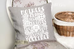 Mothers are like buttons paper cut design SVG / DXF / PNG Product Image 2