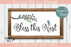 Bless this Nest SVG, PNG, DXF, EPS, JPEG Product Image 3