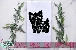 All You Need Is Love and A Yorkie | A Dog SVG Product Image 2