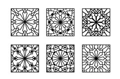 Papercut Geometric Tiles, Geometrical Shapes, Decorative Set Product Image 6
