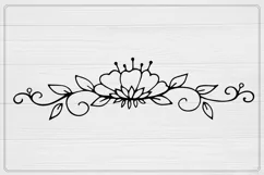 Decorative text dividers. vintage Floral ornament border Product Image 2