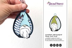 Easter Gnomes SVG Ornament | Gnome 3D Layered Design Product Image 4