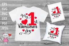 My first Valentine's day svg for baby , Cutting files Cricut Product Image 2