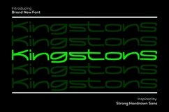 Web Font Kingstons - Handrawn Sans Font Product Image 1